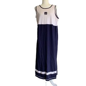 Studio G Genuine Sheath Navy White Nautical Dress size Size 14